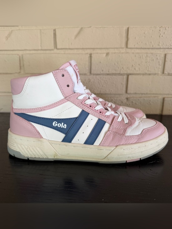Gola Shoes - Gola Classics Challenge High Top Women's Size 9 Sneakers Pink Blue Shoes retro